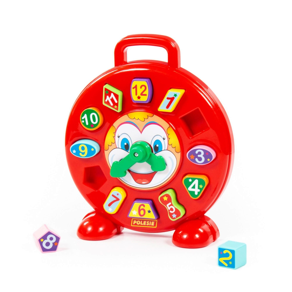 Ceas educativ+forme - Clown, 26x7x30 cm, Polesie - imagine 2
