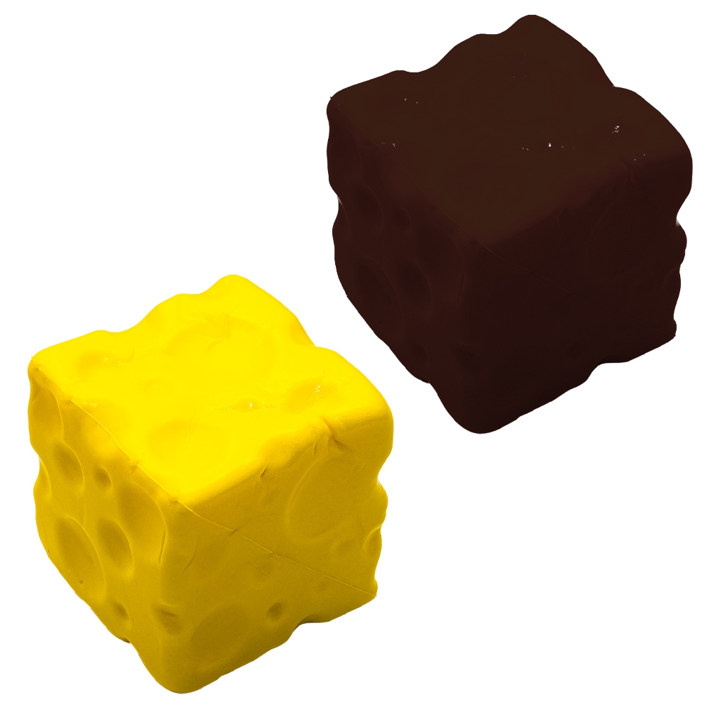 Jucarie antistres Squishy, Cub, Cascaval - imagine 2