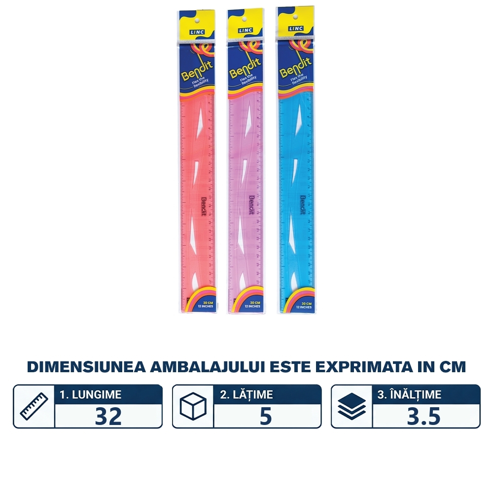 Liniar flexibil, Bendit, 30 cm - LINC - imagine 2