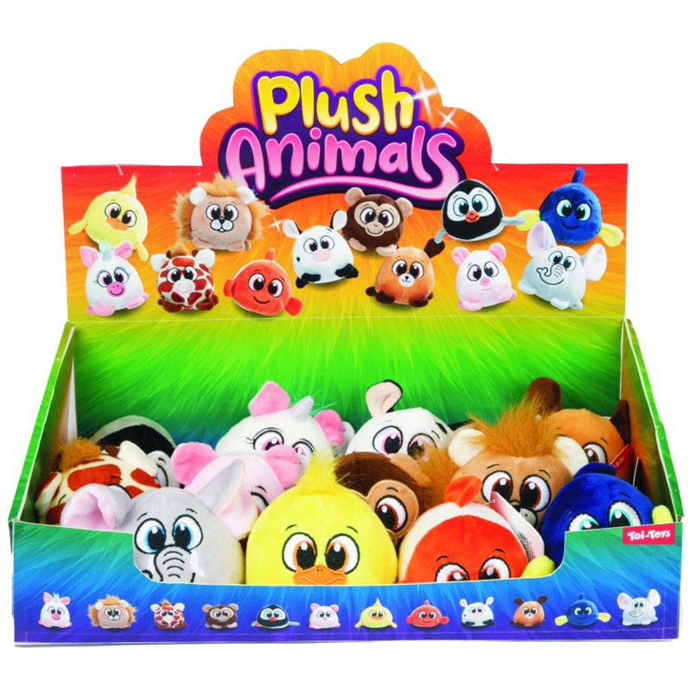 Animalut din plus, 8 cm, 12 modele - Toi-Toys