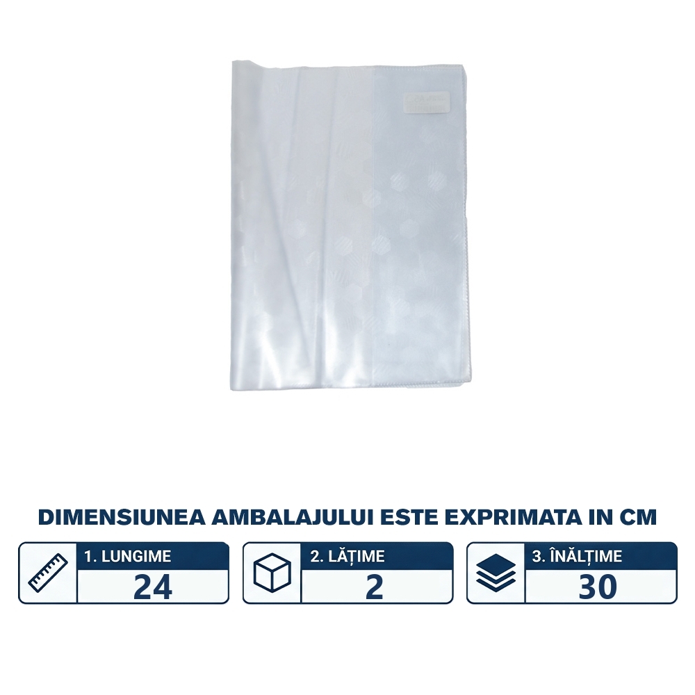 Coperta carte speciala nr. 9 transparenta 30x46,5 - RO - imagine 2