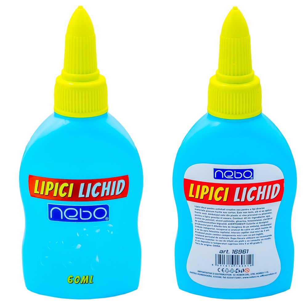 Lipici lichid, tip aracet, 60 ml, 12 buc/set - NEBO