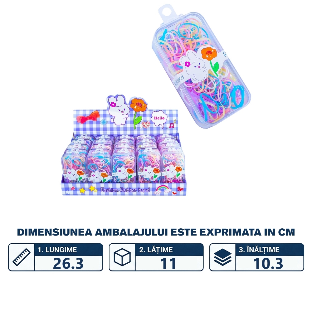 Elastice, 160 buc/cutie - imagine 2