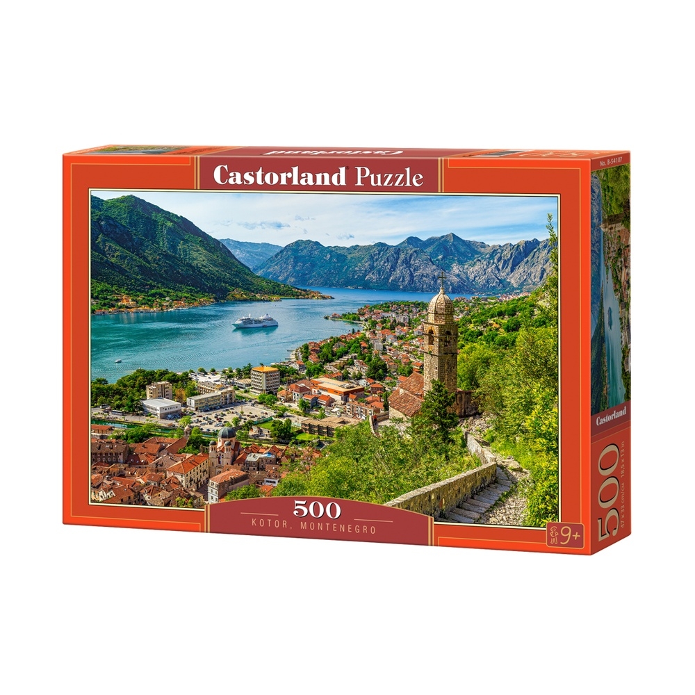 Puzzle 500 piese, Kotor, Muntenegru - Castorland