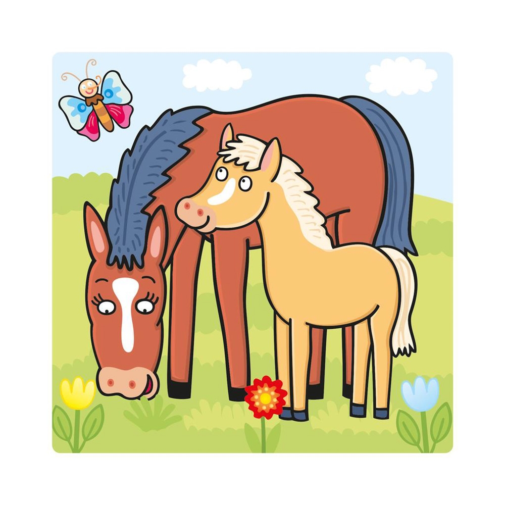 Puzzle 3 in 1, Animalele si puii lor - DINO TOYS - imagine 6