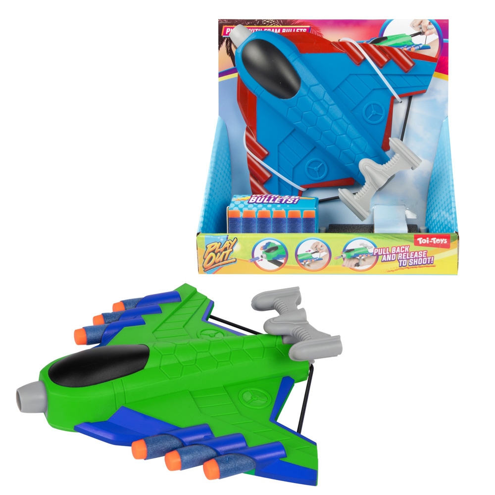 Avion lansator + 16 gloante burete - Toi-Toys - imagine 8