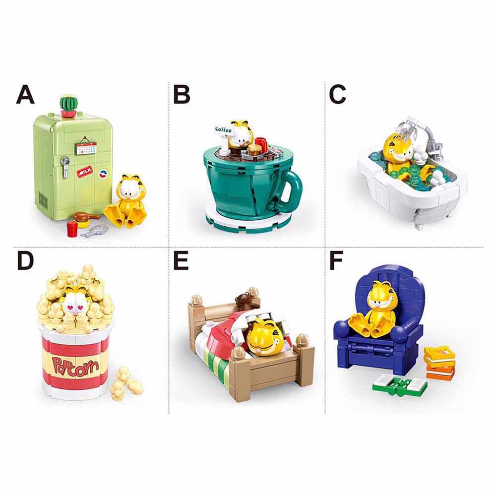 Set de constructie, 6 modele/display, Garfield - Sluban - imagine 4