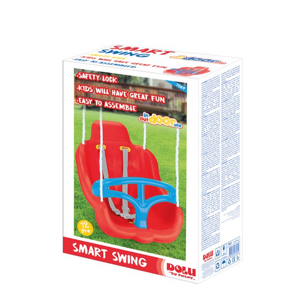Leagan cu spatar, rosu, 49x40x25cm - Dolu - imagine 4