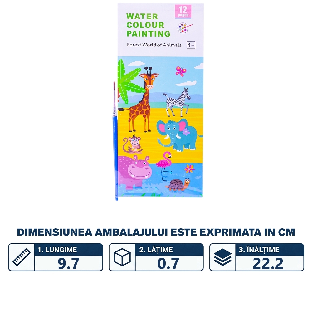 Carnetel pentru desen cu acuarele si pensula - imagine 2