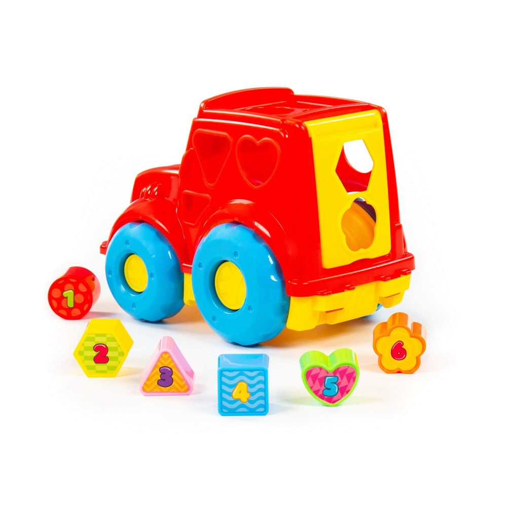 Camion + cuburi educative, 26x16.5x21 cm, Polesie - imagine 4