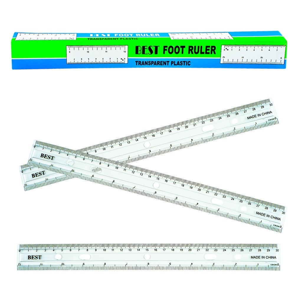 Liniar 30 cm transparent