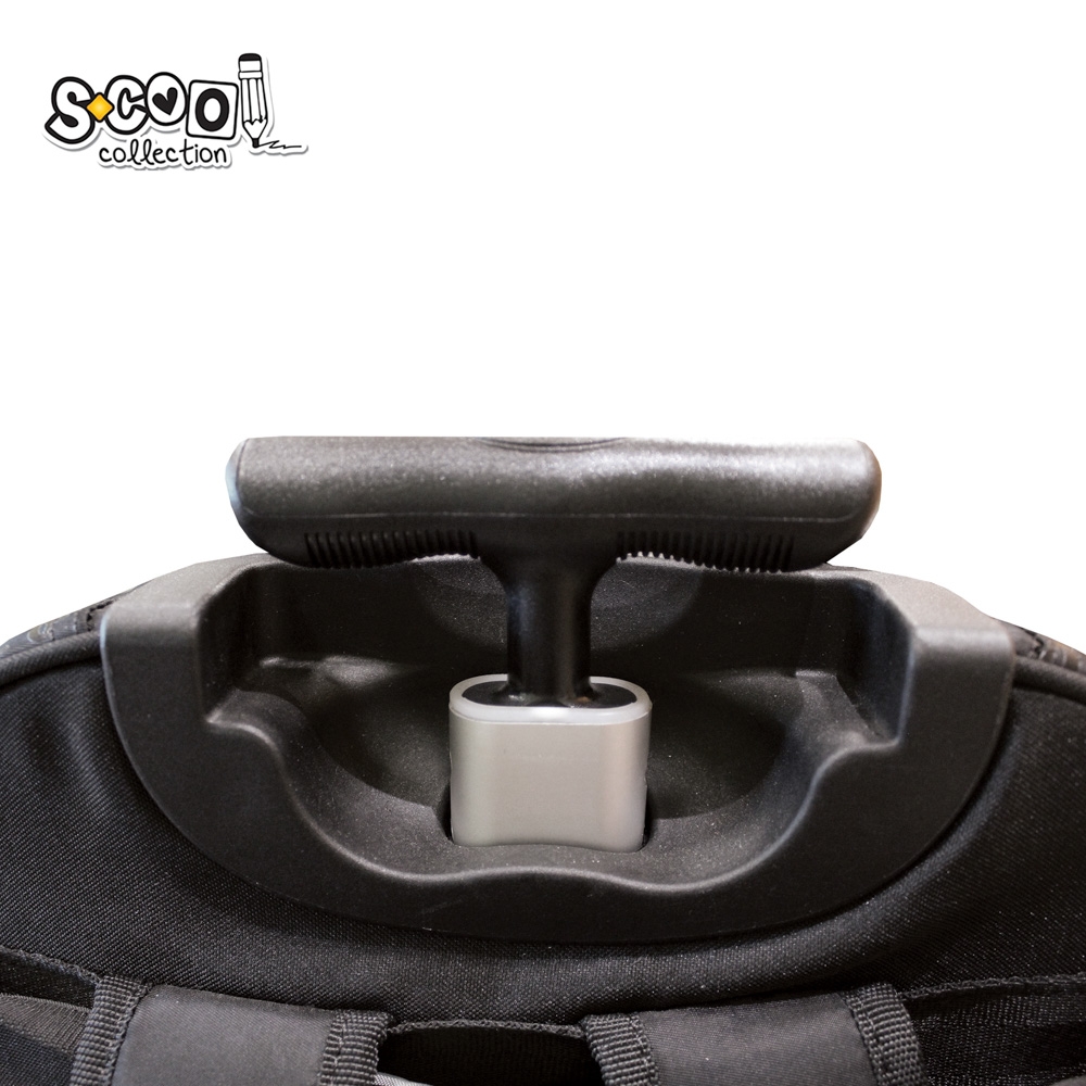Ghiozdan trolley premium, compartiment laptop, 34x20x49 cm - S-COOL - imagine 3