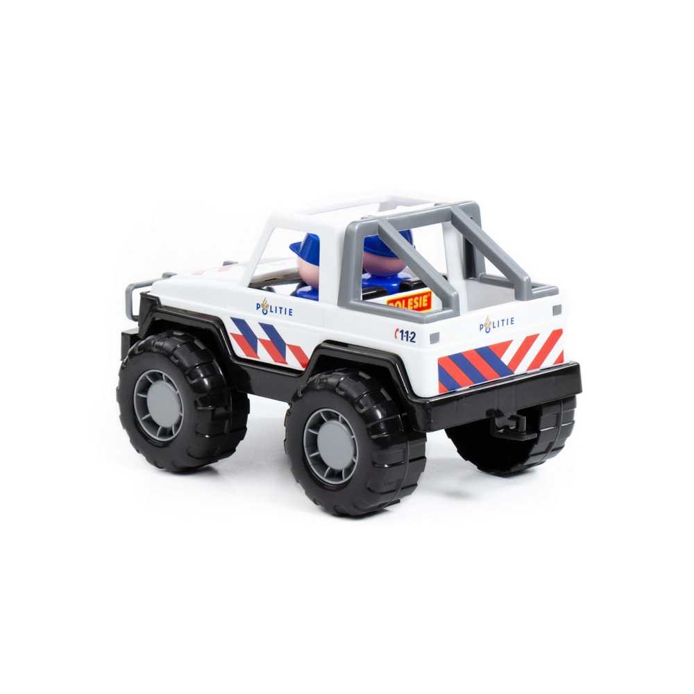 Jeep safari/politie cu 2 politisti, 23x14x13cm, Polesie - imagine 3