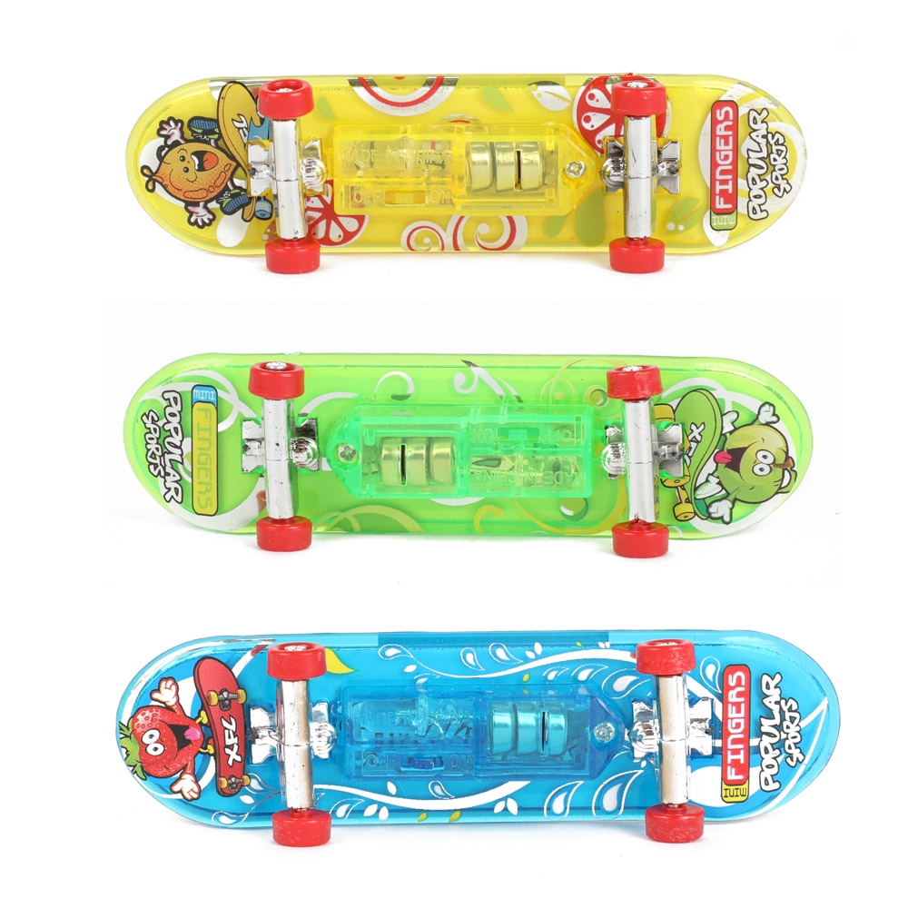Mini skateboard de deget, cu lumina - Toi-Toys - imagine 10