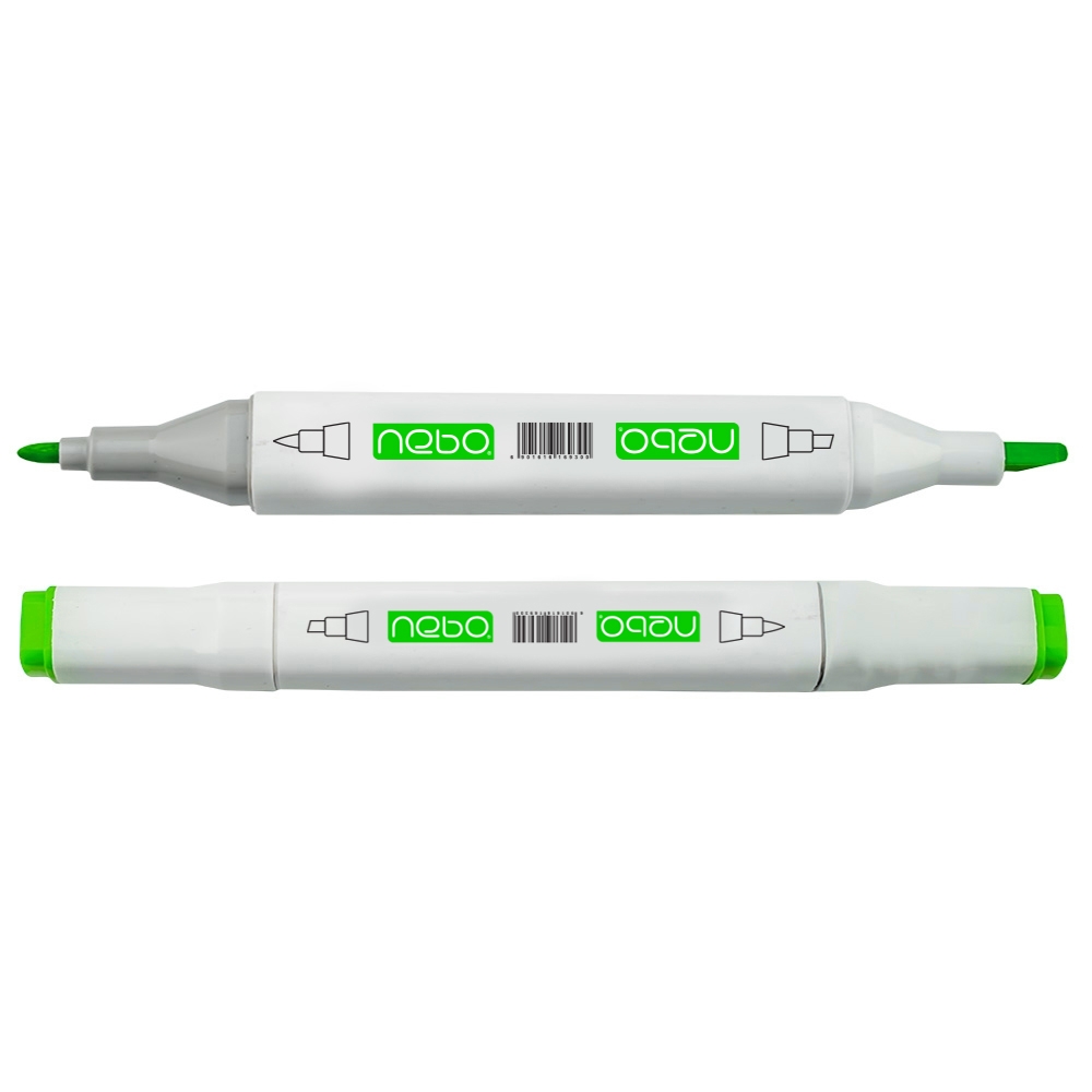 Marker permanent, cu 2 capete, 60 buc/set - NEBO - imagine 4