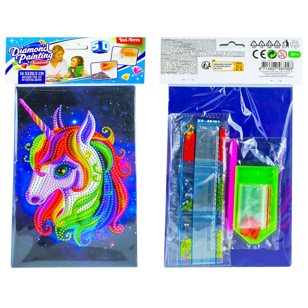 Set creatie cu diamante - Jurnal, 14.5x20.5 cm - Toi-Toys - imagine 6