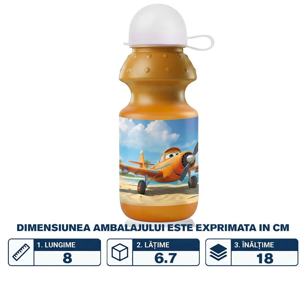 Sticla apa, 350 ml, Portocalie - NEBO - imagine 2