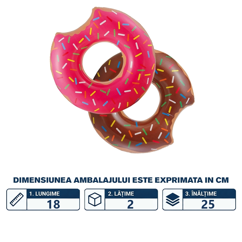 Colac gonflabil, 70 cm Gogoasa - imagine 2