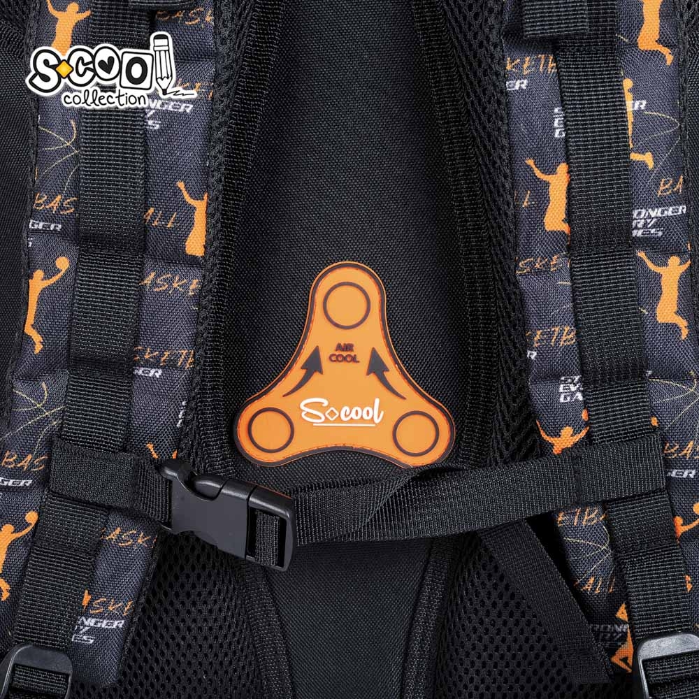 Ghiozdan anatomic, 39x33x18 cm, BASKETBALL - S-COOL - imagine 10