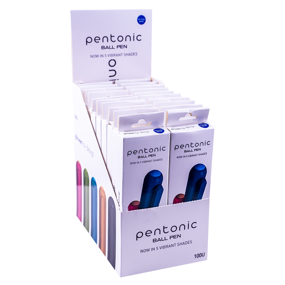 Pix Pentonic Colors, 5 buc/set, mina albastra, 0.7 mm - LINC - imagine 3