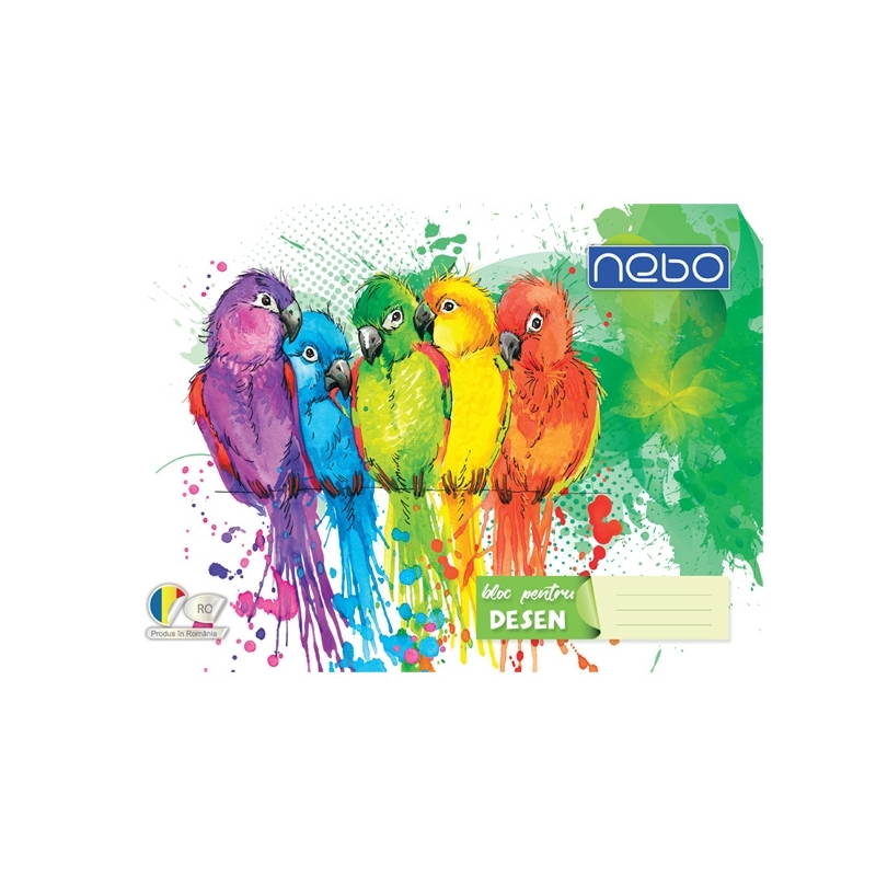 Bloc desen A4 16 file 120 g/mp - NEBO - imagine 11