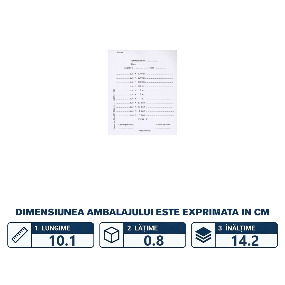 Monetar A6, 100 file, 1 exemplar - imagine 2
