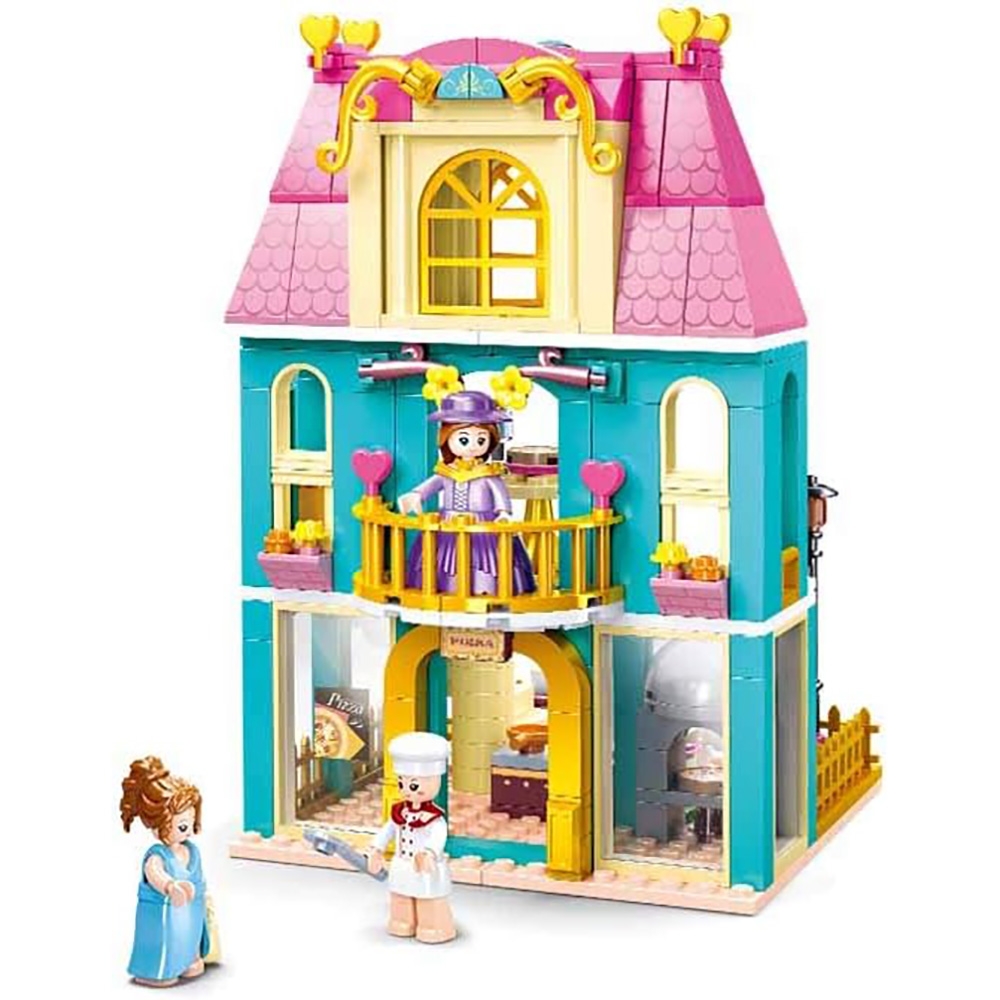 Set de constructie Girl's Dream, 287 piese, Pizzerie - Sluban - imagine 3