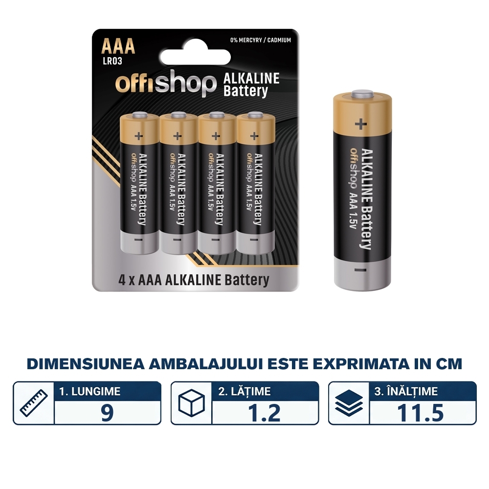 Baterie Alkalina R3 - OFFISHOP - imagine 2