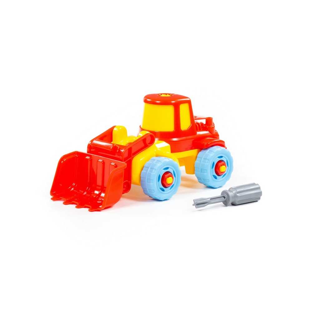 Tractor-excavator demontabil, 19,5x10x29 cm, Polesie - imagine 3