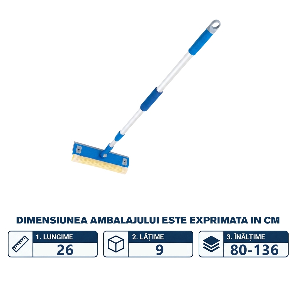 Curatator de geamuri cu racleta - KLEANER - imagine 2
