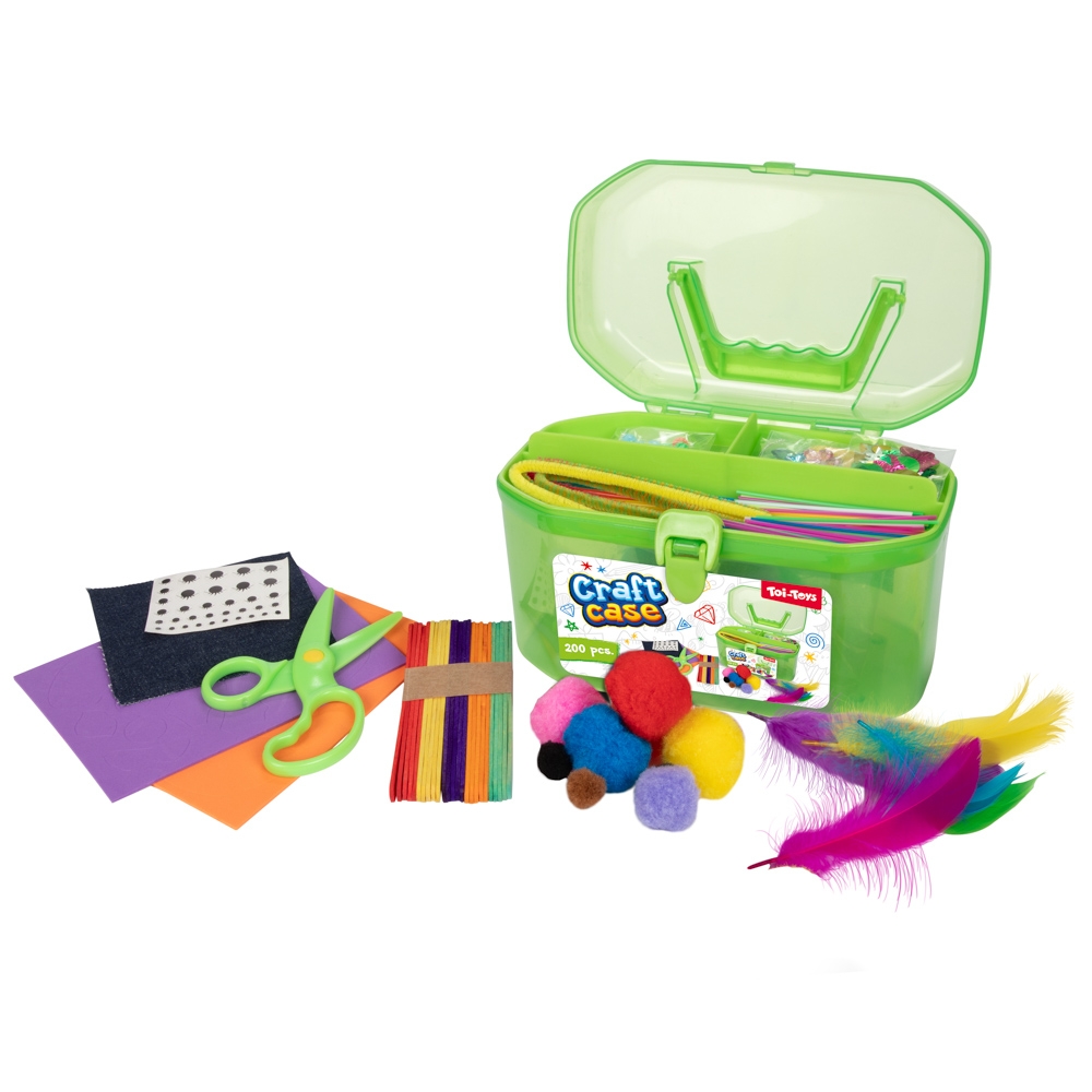 Servieta cu accesorii craft, 200 piese/set - Toi-Toys - imagine 6