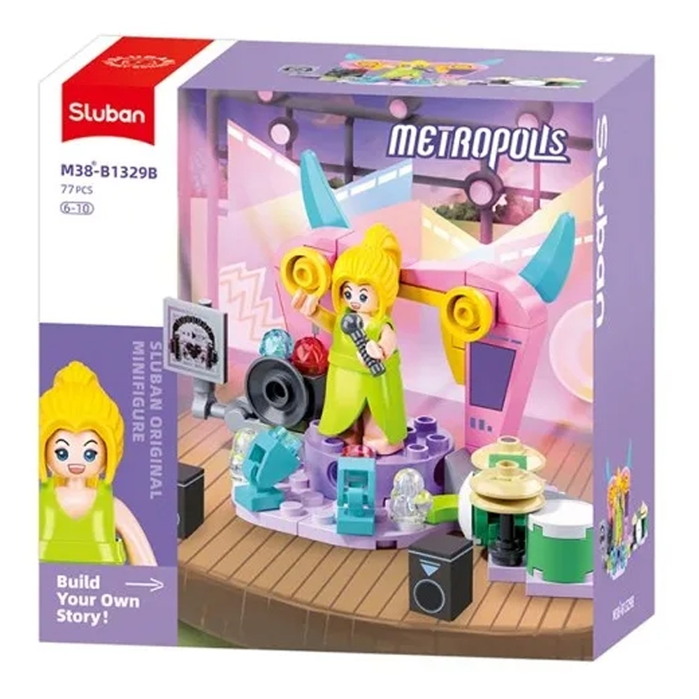 Set de constructie Metropolis, 77 piese, Scena pentru spectacole - Sluban