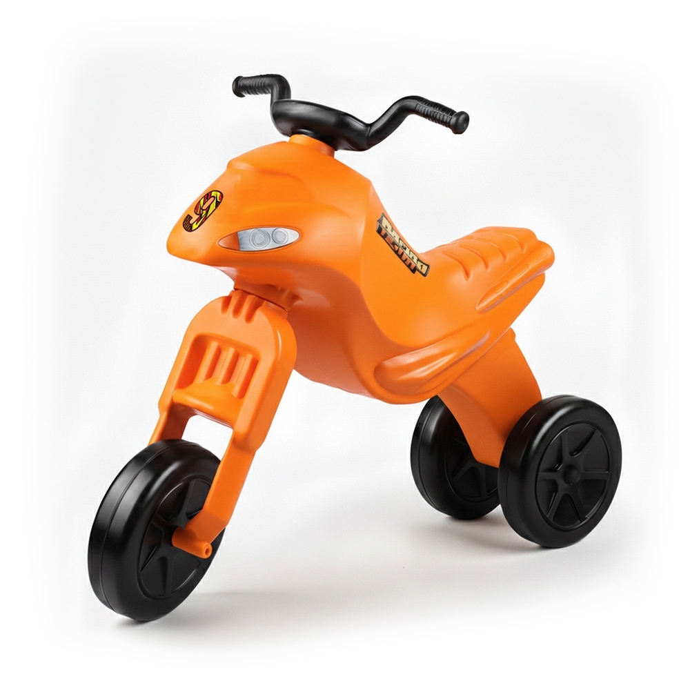 Motocicleta fara pedale, portocalie - ROBENTOYS