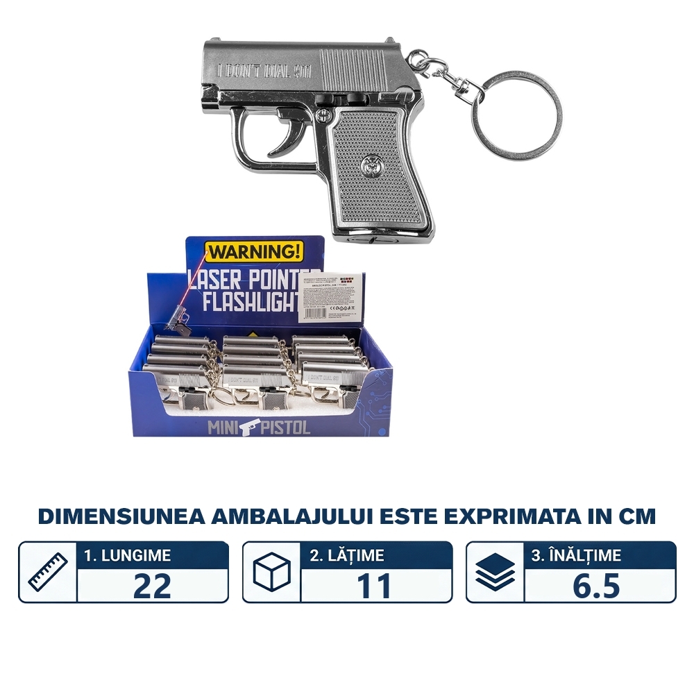 Breloc Pistol, 3 in 1
