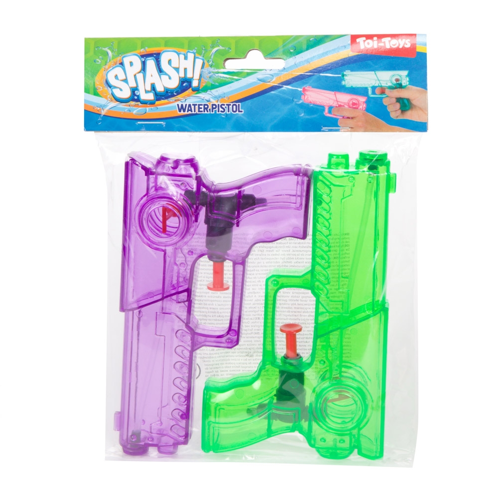 Pistoale apa, transparente, 2 buc/set - Toi-Toys - imagine 3