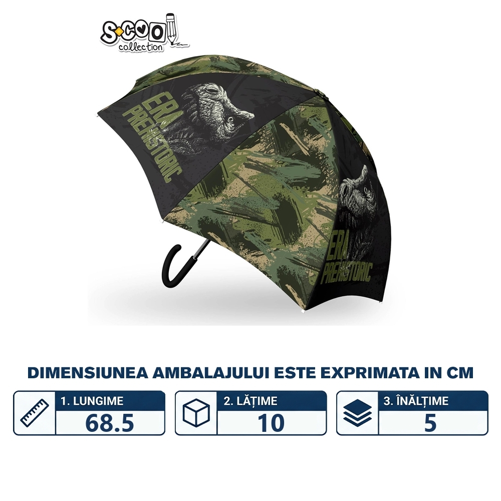 Umbrela copii, DINO, 48.5 cm - S-COOL - imagine 2