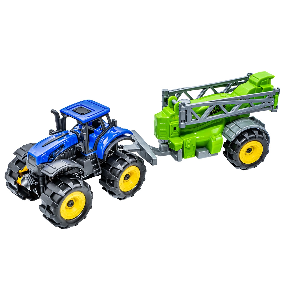 Tractor + utilaj de stropit, 25x7x7.5 cm