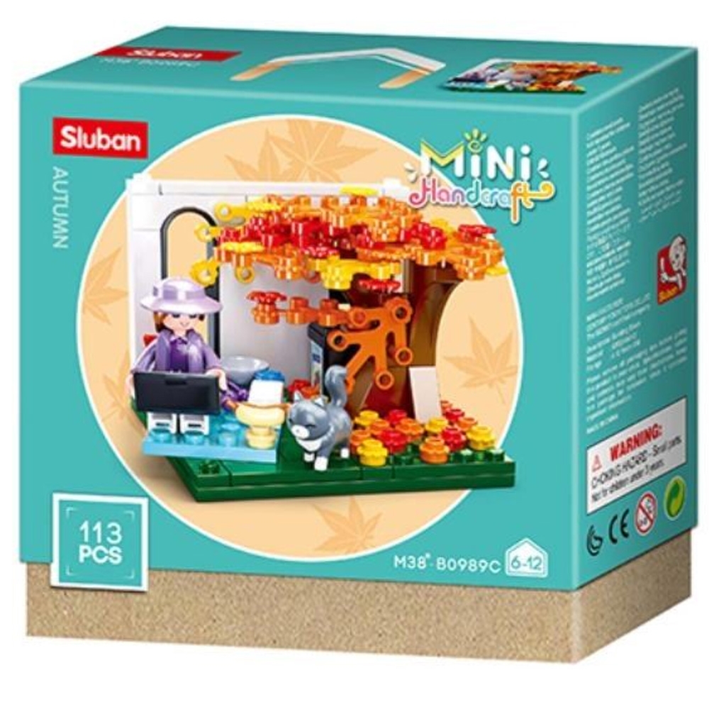 Set de constructie Girl's Dream, 113 piese, In gradina - Sluban