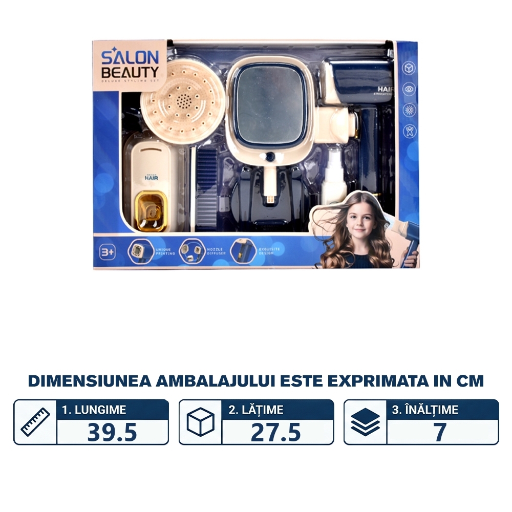 Accesorii frumusete - Uscator de par + accesorii, 7 piese/set - imagine 2