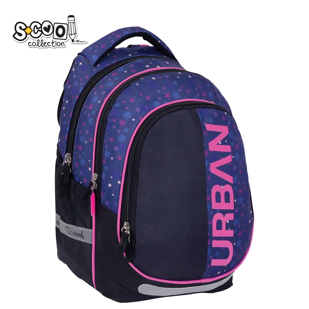 Ghiozdan anatomic light, URBAN, 41x28x17 cm, STARS - S-COOL - imagine 3