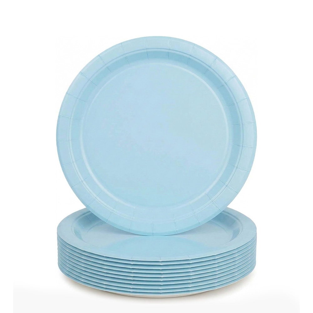 Farfurii party, din carton, Unicolore, 18 cm, 230g, 10 buc/set - ROBENTOYS - imagine 6