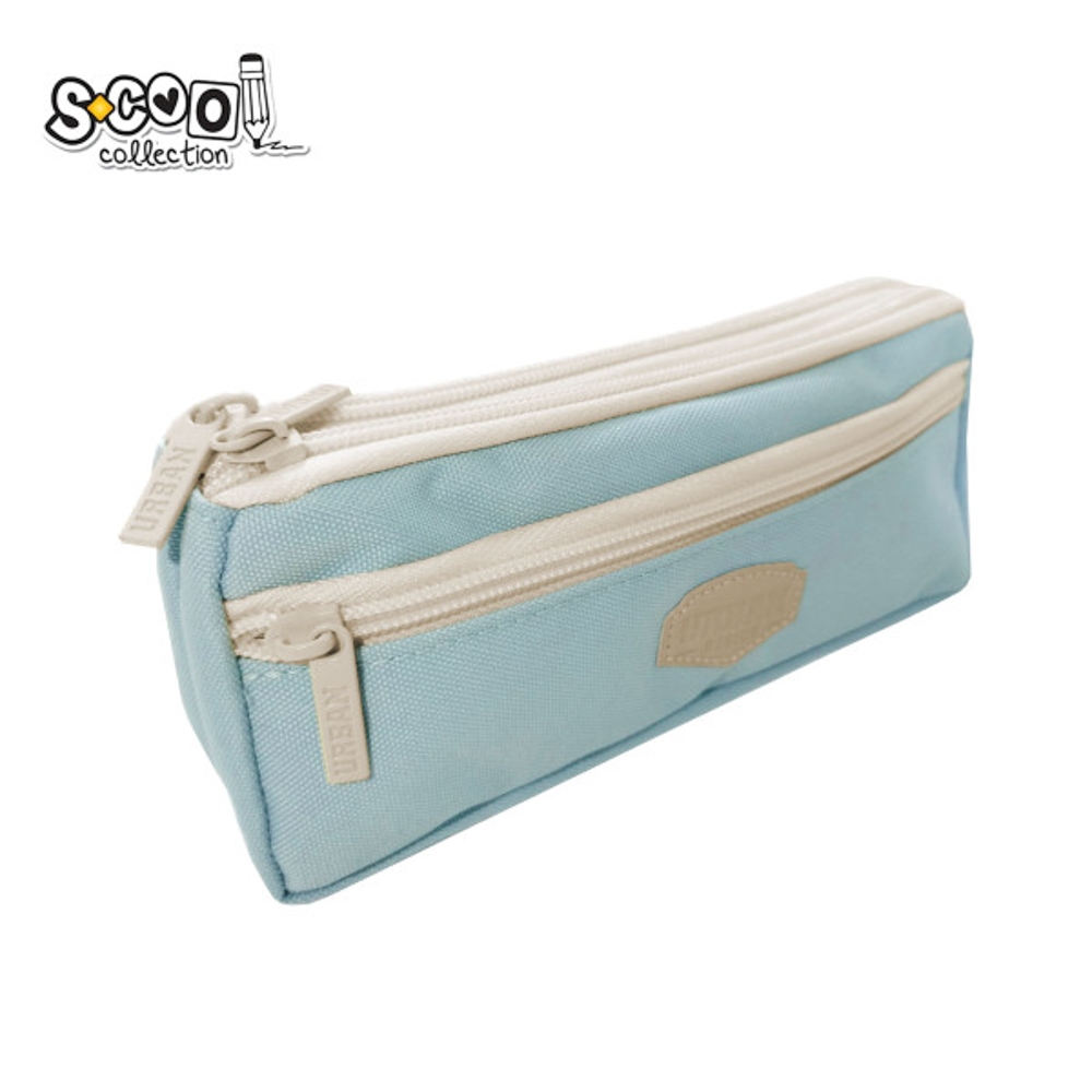 Penar borseta, 2 fermoare, Urban, 21x5.5x21 cm - S-COOL - imagine 3