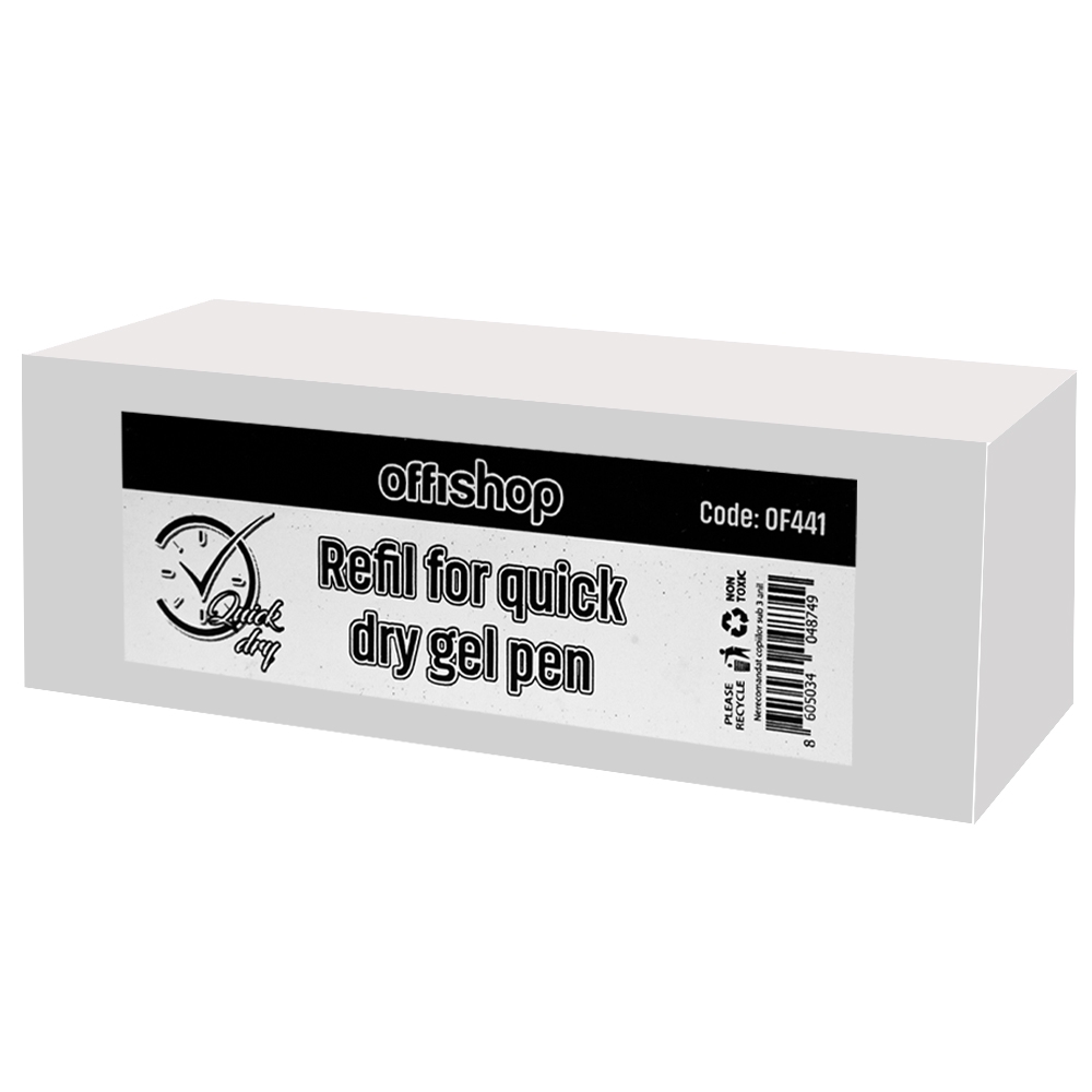 Mina pix cu gel, neagra, 0.7 mm, 50buc/cutie - OFFISHOP - imagine 4