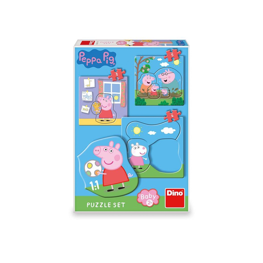 Puzzle 3 in 1, Peppa Pig - DINO TOYS - imagine 3