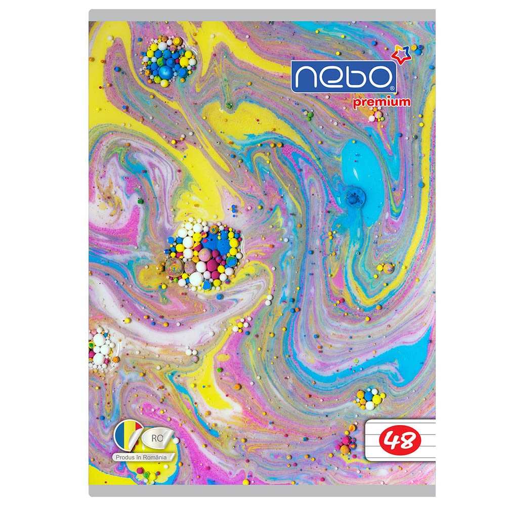 Caiet A5 48 file, NEBO Premium, 80g, DR - imagine 2