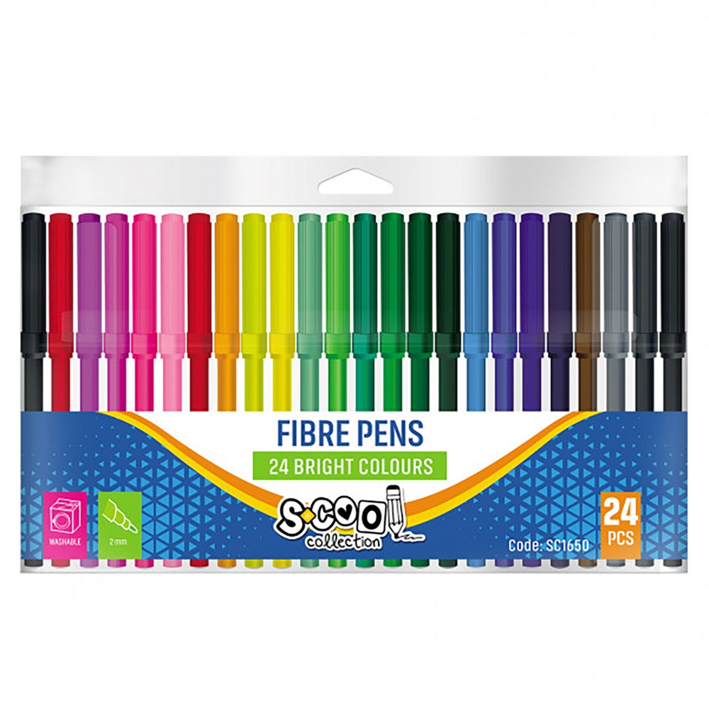 Carioca, 2mm, 24 cul/cutie PVC - S-COOL - imagine 4