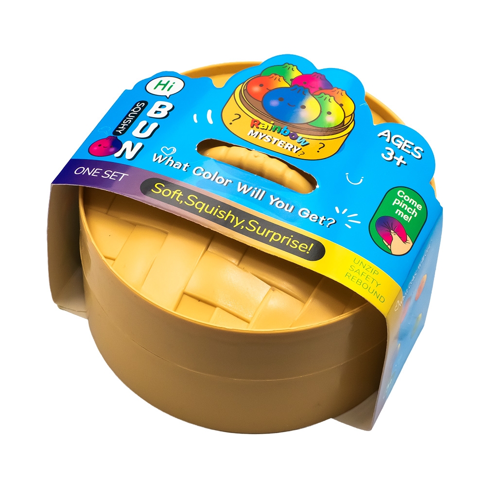Jucarie antistres, Squishy dumpling - Gold sparkle - imagine 5