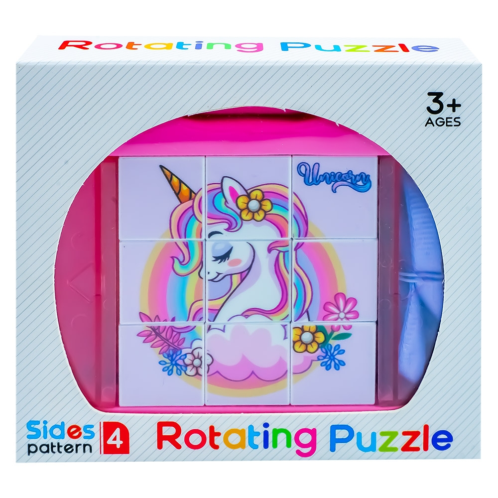 Puzzle educativ, cu 4 fete, Unicorn - imagine 3
