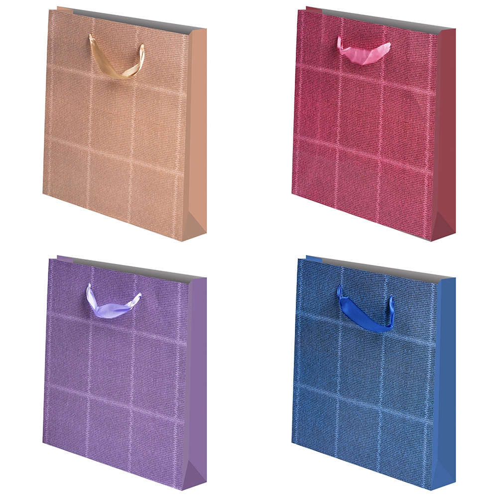 Punga cadou unicolora, Jeans, 50x70x20 cm