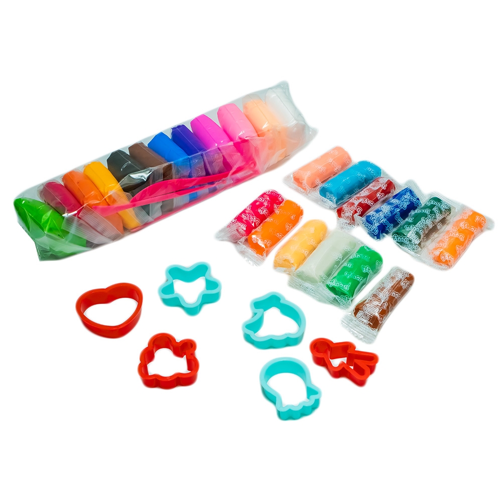 Set creativ lut si plastilina, 24 culori - NEBO - imagine 3